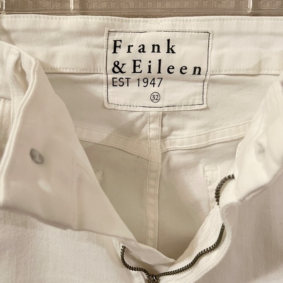 Frank & Eileen Sligo Skinny Jeans White Raw Hem Size 32 - Picture 6 of 16